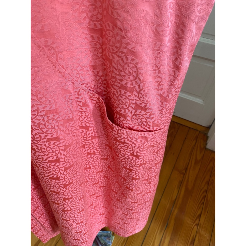 Vintage‎ Coral orange Duster Coat hand made Sz XXL - Picture 5 of 8